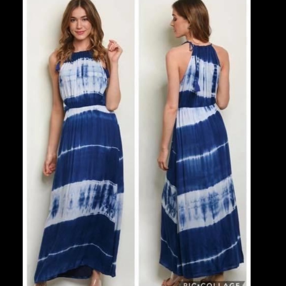 NWT Sugar Lips Tie Dye Maxi Dress